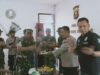 Wujud Sinergitas TNI-POLRI, Koramil 402-11/TS Beri Tumpeng HUT Bhayangkara Ke-77 ke Polsek